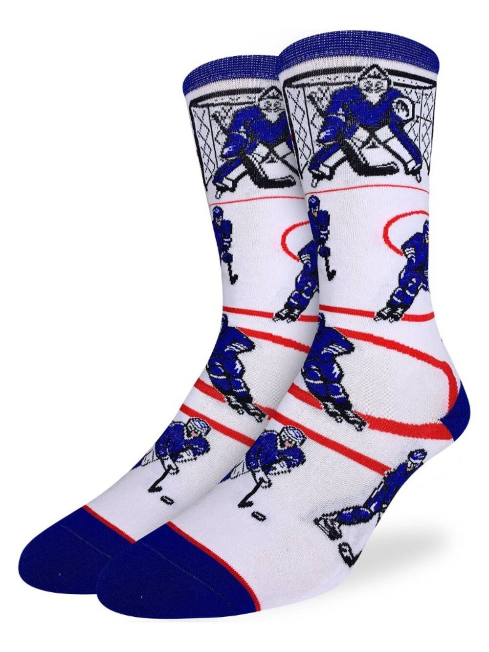 Men's Good Luck Sock Crew Socks | Hockey, Blue & White Socks | NWT